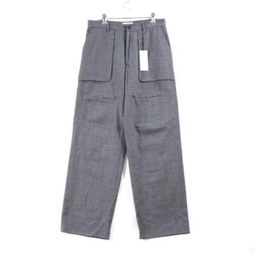 MATSUFUJI マツフジ 21AW WOOL FRONT POCKET TROUSERS ウールフロントポケットパンツ 3 グレー -  ブランド古着買取・販売unstitchオンラインショップ