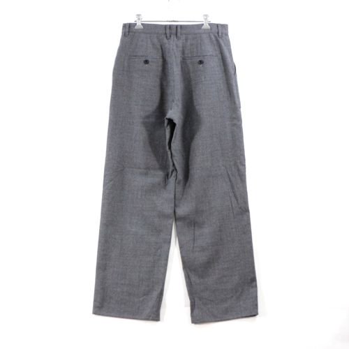 MATSUFUJI マツフジ 21AW WOOL FRONT POCKET TROUSERS ウールフロントポケットパンツ 3 グレー - ブランド古着 買取・販売unstitchオンラインショップ