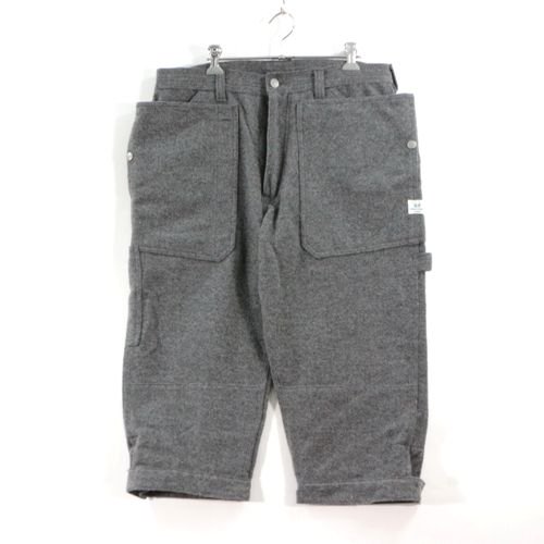 SASSAFRAS ササフラス FALL LEAF GARDENER PANTS 2/3 フォールリーフ ガーデナー パンツ ウール L グレー -  ブランド古着買取・販売unstitchオンラインショップ