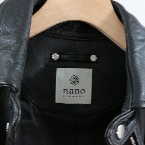 nano universe LIBRALY ナノユニバース ライブラリー カーフレザーリブ
