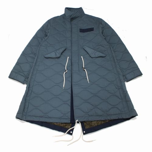 sacai サカイ 22AW Quilted Coat キルティングコート 2 グレー - ブランド古着買取・販売unstitchオンラインショップ