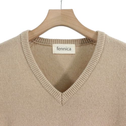 fennica フェニカ 22AW Camel Hair Sweater キャメル ヘア セーター V