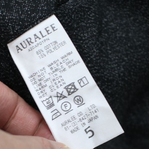 AURALEE オーラリー 20AW ADAM ET ROPE 別注 EX WASHED FINX POLYESTER