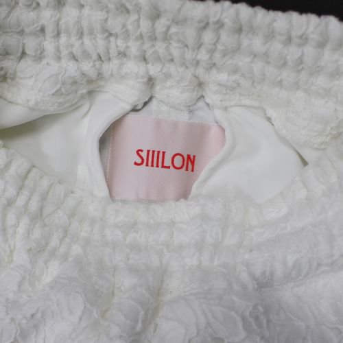 SIIILON シーロン 21SS Foreigner pants レース パンツ F ホワイト