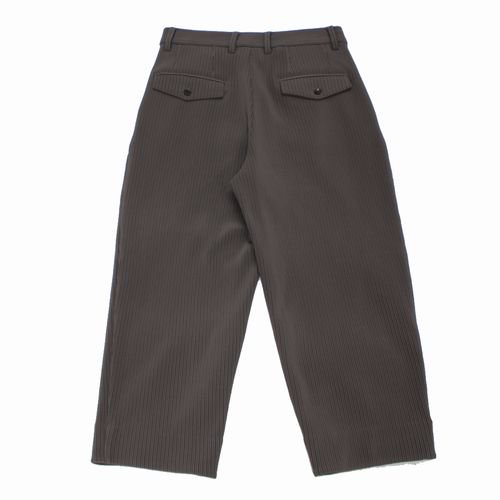 stein シュタイン 21AW GRADATION PLEATS TWO TUCK TROUSERS S グレージュ -  ブランド古着買取・販売unstitchオンラインショップ