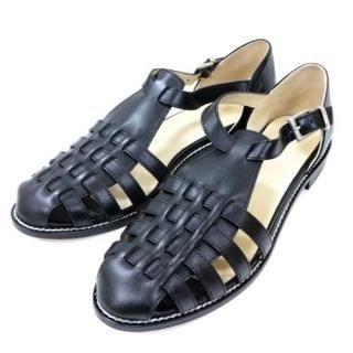 Steven Alan ƥ֥󥢥 LEATHER MESH SANDALS 쥶å奵 륫 ֥å