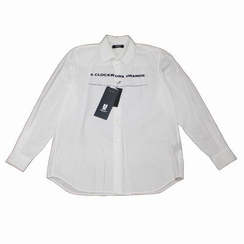 UNDERCOVER アンダーカバー 19AW タイプライターシャツ CLOCKWORK ORANGE 時計じかけのオレンジ 2 白 -  ブランド古着買取・販売unstitchオンラインショップ