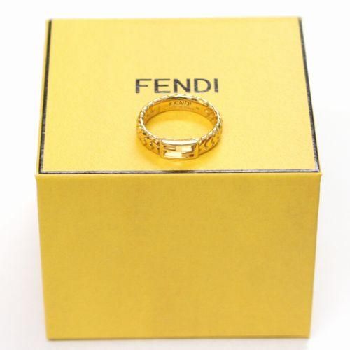 FENDI フェンディ FF バゲット リング M（14号位） ゴールド - ブランド古着買取・販売unstitchオンラインショップ