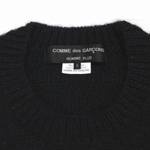 COMME des GARCONS HOMME PLUS コム デ ギャルソン オム プリュス 22AW ロゴインターシャニット S ブラック -  ブランド古着買取・販売unstitchオンラインショップ