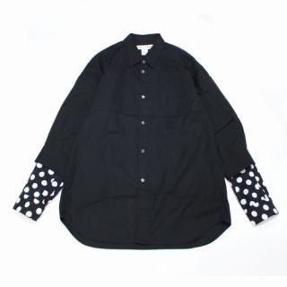 COMMEdesGARCONSSHIRT ����ǥ���륽�󥷥�� 22SS 2��µ ��� �ɥå� �쥤�䡼�� ����� M�֥�å�
