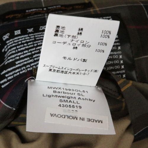 Barbour バブアー 22SS SL Lightweight Ashby ライトウエイト