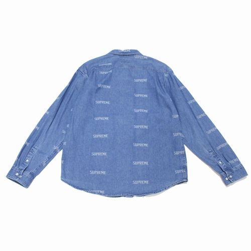 Supreme シュプリーム 19SS Logo Denim Shirt ロゴデニムシャツ M インディゴ -  ブランド古着買取・販売unstitchオンラインショップ