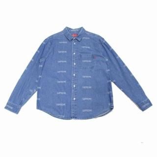 Supreme ץ꡼ 19SS Logo Denim Shirt ǥ˥ॷ M ǥ