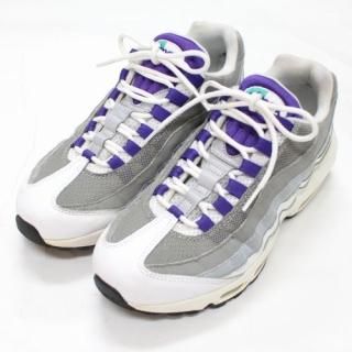 NIKE 2018 WMNS AIR MAX 95 - white/court purple ޥå 95 26.5cm ۥ磻ȡߥѡץ