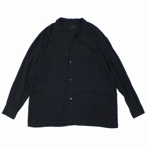 COMOLI コモリ 19SS レーヨンオープンカラーシャツ 2 ブラック ...