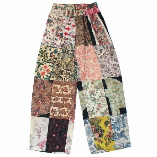 FUMIE=TANAKA フミエタナカ 22SS textile pants テキスタイル パンツ 