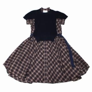 sacai  20SS Ombre Check Dress ֥å ɥ쥹 ԡ 3 ֥饦ߥͥӡ