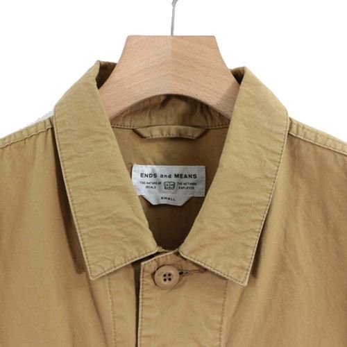 ENDS and MEANS エンズアンドミーンズ BDU Shirts Jacket シャツジャケット S ベージュ -  ブランド古着買取・販売unstitchオンラインショップ