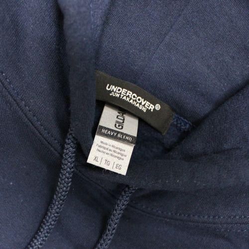 【M】UNDERCOVER PSYCHO HOODIE navy新品未使用