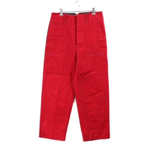 MARNI UNION マルニ ユニオン 19SS Cotton Drill Pants コットン ドリル パンツ 46 レッド -  ブランド古着買取・販売unstitchオンラインショップ