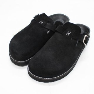 hobo ホーボー 22AW SLIP ON CLOG SANDALS COW SUEDE サンダル 43 ブラック