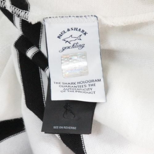 LQQKSTUDIO × PAUL&SHARK RUGBY SHIRTS ラガーシャツ L ホワイト