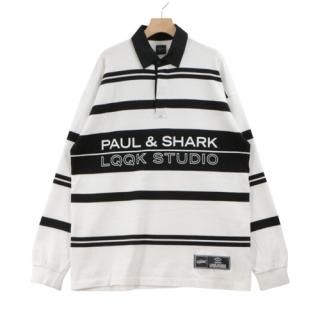 LQQKSTUDIO  PAUL&SHARK RUGBY SHIRTS 饬 L ۥ磻 ֥å