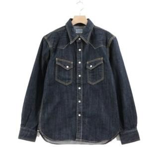 THE FLAT HEAD եåȥإå DENIM WEATERN SHIRT ǥ˥०󥷥 38 ǥ