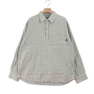 BOTT ܥå 22AW Stripe Pullover Shirt ȥ饤 ץ륪С  L ۥ磻