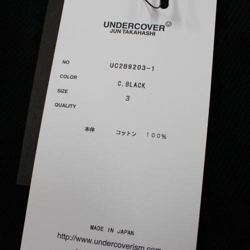 UNDERCOVER アンダーカバー 22AW 裾タチキリブルゾン 3 ブラック - ブランド古着買取・販売unstitchオンラインショップ