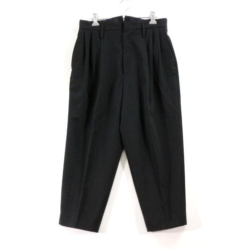 ESSAY エッセイ 19SS 3 TUCKED SLACKS - Black スラックス パンツ S ブラック -  ブランド古着買取・販売unstitchオンラインショップ