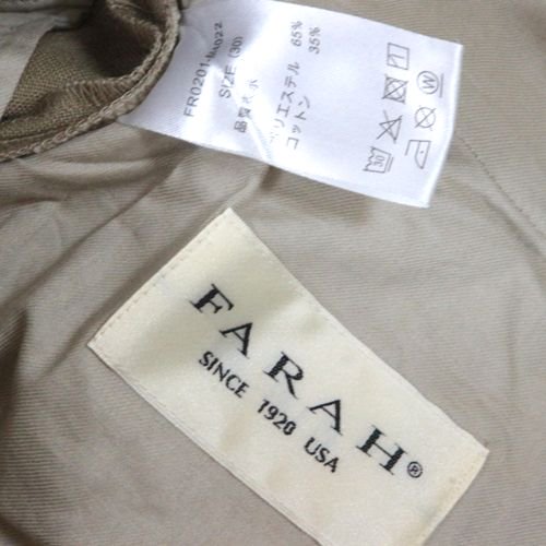 FARAH ファーラー Flare Pants ホップサック フレアパンツ 30 ベージュ - ブランド古着買取・販売unstitchオンラインショップ