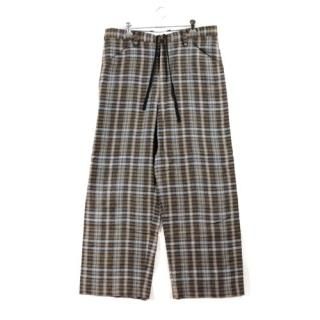SUNSEA 󥷡 19SS SPEC LINEN CHECK PANTS ͥåѥ 2 ֥饦