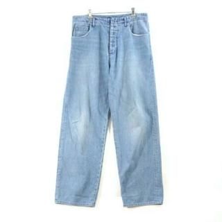 yoko sakamoto 衼 22AW DENIM STRAIGHT PANTS FADE INDIGO ǥ˥ѥ L ǥ