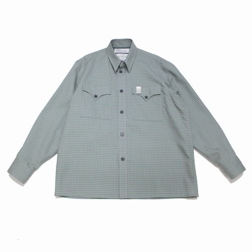 DAIRIKU ダイリク 22SS Boy meets Girl Check Shirt チェックシャツ M グリーン -  ブランド古着買取・販売unstitchオンラインショップ