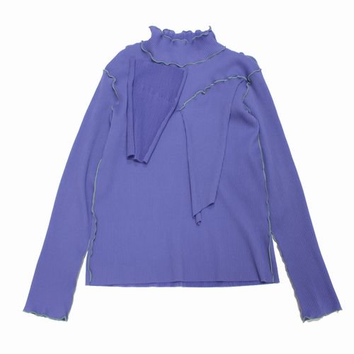 todo kotoha yokozawa トゥードゥー コトハヨコザワ 2022 Long sleeve top high neck プリーツ  カットソー - ブランド古着買取・販売unstitchオンラインショップ