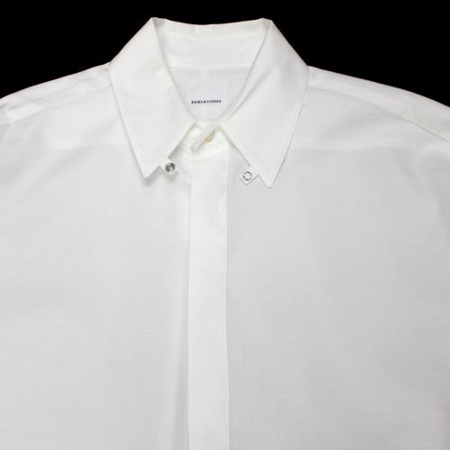 SUBLATIONS サブレーションズ COTTON TAB COLLAR SHIRT タブカラーシャツ 2 ホワイト -  ブランド古着買取・販売unstitchオンラインショップ