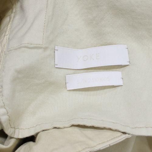 YOKE ヨーク 23SS GARMENT DYE 2PLEATED WIDE TROUSERS パンツ 3 サンドイエロー -  ブランド古着買取・販売unstitchオンラインショップ