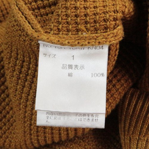 YASHIKI ヤシキ 18AW Tasukigake Knit ニット 1 マスタード - ブランド ...