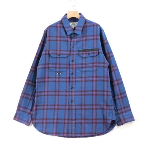 PEEL&LIFT ピール＆ロフト TARTAN FLANNEL WORK SHIRT タータンフランネルワークシャツ XL ブルー -  ブランド古着買取・販売unstitchオンラインショップ