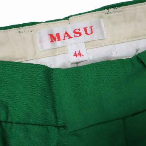 MASU エムエーエスユー 22SS COTTON WIDE TROUSERS パンツ 44 グリーン -  ブランド古着買取・販売unstitchオンラインショップ