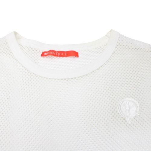 mintdesigns ミントデザインズ メッシュ Tシャツ オフホワイト