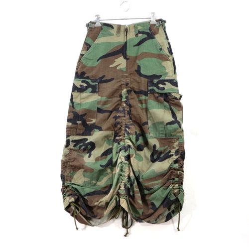 77circa 77サーカ 22SS circa make length adjustable camo skirt