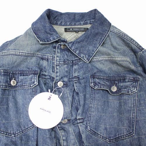 ANREALAGE アンリアレイジ 23SS BALL AZ WASH DENIM JACKET デニムジャケット 48 インディゴ -  ブランド古着買取・販売unstitchオンラインショップ