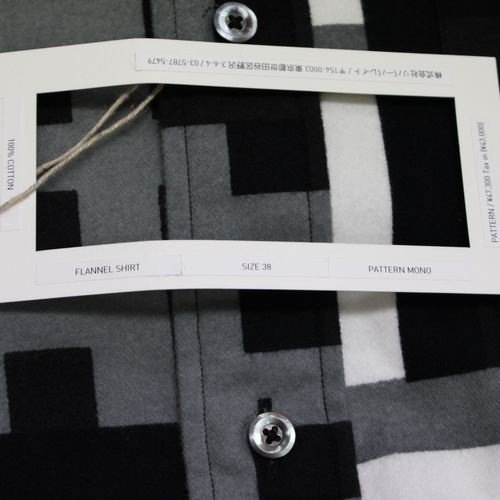 REVERBERATE リバーバレイト FLANNEL SHIRT PATTERN MONO