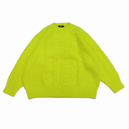 UNDERCOVER アンダーカバー 22AW ケーブルニット 5 イエロー - ブランド古着買取・販売unstitchオンラインショップ