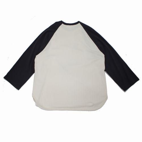 blurhmsブラームス 23SS C/Silk Nep Baseball Raglan コットンシルク