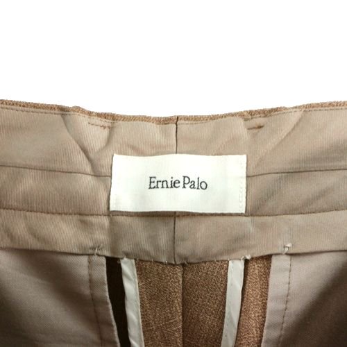 Ernie Palo アーニーパロ ウール ツープリーツ スラックス パンツ 48 ブラウン -  ブランド古着買取・販売unstitchオンラインショップ