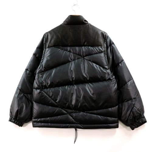 UNDERCOVER ISM アンダカバーイズム 22AW ヨークレザーランダムステッチダウンブルゾン 2 ブラック -  ブランド古着買取・販売unstitchオンラインショップ