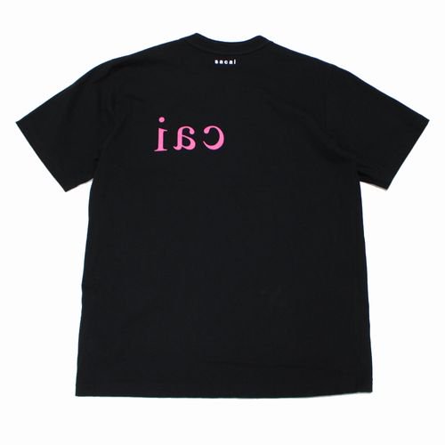 sacai サカイ 22SS T-Shirt 反転ロゴTシャツ 3 ブラック - ブランド古着買取・販売unstitchオンラインショップ